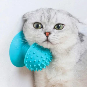 3 Pack Cat Dog Massage Self Groomer Comb Pet Cat Comb With Suction Cup - Picture 1 of 7