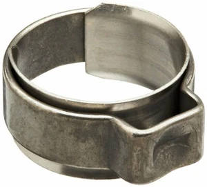 Abrazadera de manguera Oetiker 15400012 S.S con inserto, una oreja, 2,9 mm cerrada - 3,7 mm abierta 250 piezas - Imagen 1 de 1