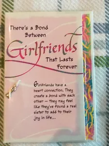 Neue Blue Mountain Arts Karte mit Anhänger Freundin - Bild 1 von 4