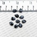 Warry Stone Snowflake Obsidian Gemstone Cabochon 6X8 Mm Pear Shape 10 Piece