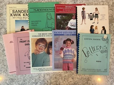 Children's Machine Knits - 9 booklets - Image 1 of 4