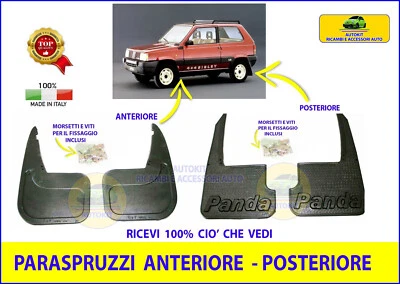 GEV Paraspruzzi Anteriori Posteriori COMPATIBILI per FIAT Panda 4X4 dal 1987 2002
