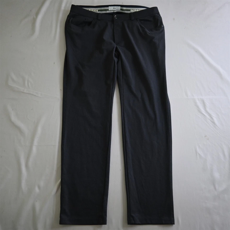 Pantalones informales Brax 36x32 Blue Birdseye Chuck Hi Flex Jersey 5 bolsillos sarga suave Foto 1 de 4