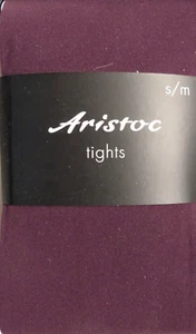 Aristoc Small to Medium Size 50 Denier Velvet Opaque Tights in Purple - Picture 1 of 2
