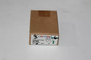 SHAWMUT/FERRZAZ/MERSEN MIDGET CLASS FUSE ATQ2, 2A, 500VAC - Picture 1 of 3