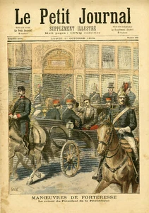 "LE PETIT JOURNAL N°202 du 1/10/1894" CASIMIR-PERIER / FORTRESS MANEUVERS - Picture 1 of 2