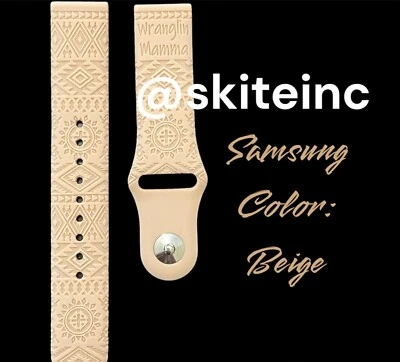 Comp de silicona para grabado de esquí con correa de reloj Samsung Galaxy (diseño tribal) Foto 1 de 4