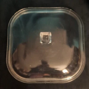 Cazuela cuadrada vintage de vidrio abovedado - Imagen 1 de 4