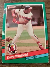 1991 Donruss Dave Winfield California Angels #468 No Dot Error 