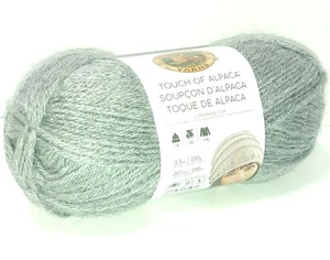 Lion Brand Touch Of Alpaca Yarn Oxford Grey 3.5 oz 207 yards new - Picture 1 of 7