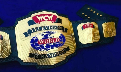 New WCW Television World Champions Wrestling Leather Belt Adult Size Fast Ship Cover