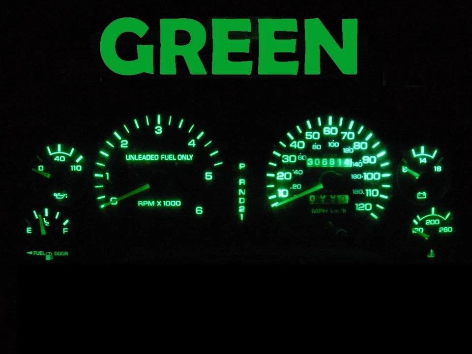 Cuadro de instrumentos LED verde para camioneta Dodge Ram 1500 2500 1994 1997 Foto 1 de 2