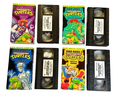 VHS Teenage Mutant Ninja Turtles Sewer Heroes Series 2 Bad Guys Series Set Of 4 - Image 1 of 4