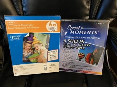 New HP Premium Inkjet Glossy 8.5 X 11 Photo Paper C6979A  50 Sheets  - Image 1 of 2