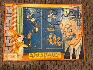 Vintage Captain Kangaroo Milton Bradley Aptitude Inlaid Jigsaw Puzzle 1956  - Picture 1 of 6