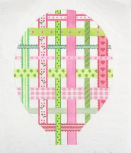 Kate Dickerson Tennis Pickleball Racket Cover Handpainted Needlepoint Canvas 04 - Picture 1 of 1