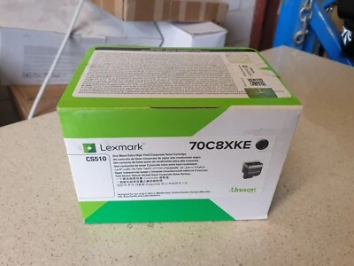 Genuine Lexmark 70C8XKE Black Toner Extra High yield for CS510 Series Brand New - Image 1 of 3