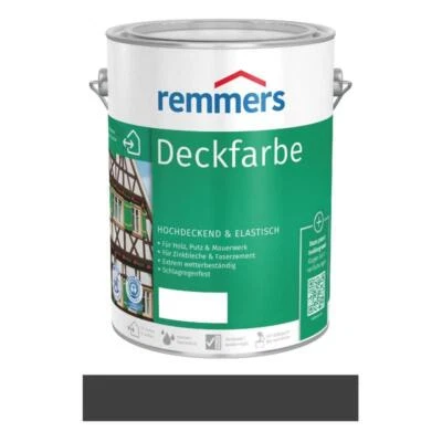 Remmers Deckfarbe Schwarz 5 l ABSOLUTE NEUWARE OVP - Bild 1 von 2