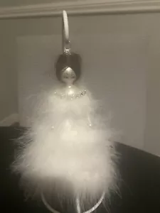Neiman Marcus De Carlini Fashionista in White Princess Party Ornament 7” Tall - Picture 1 of 3