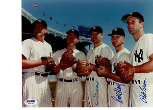 Yankees autographed 8x10 photo Bobby Shantz, BOB GRIM & TOM STURDIVANT PSA DNA