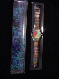 SELTENE 1994 CYRK Armbanduhr ""Jammin Fußball"" - Neu im Karton/läuft - Bild 1 von 12