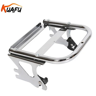 Detachable Two-up Mount Luggage Trunk Rack Fit For Harley Touring Pack 97-08 Foto 1 de 4
