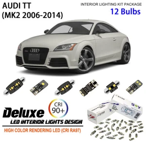 LED Interior Light Kit for AUDI TT 2007-2014 + License Plate Light Bulbs Upgrade - Bild 1 von 9