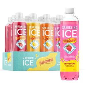 Sparkling Ice STARBURST Variety Pack, Zero Sugar Flavored Sparkling Water, mit - Bild 1 von 12