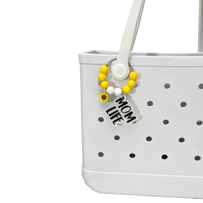 Lindos dijes de girasol para mamá para accesorios de bolsa Bogg, decoración de dijes de flores para bac... Foto 1 de 4
