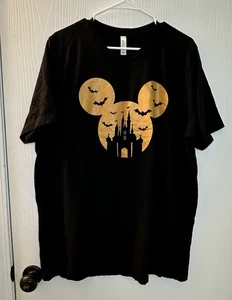 T-shirt maglietta manica corta uomo Disney tema Halloween nera e arancione 2x - Foto 1 di 5