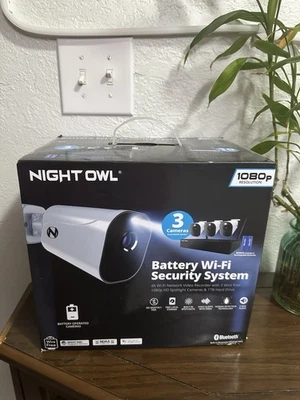Night Owl 10 Canales 4K Wi-Fi NVR 1TB HDD + 3 Cámaras Proyectores HD Sin Cable 1080p Foto 1 de 4