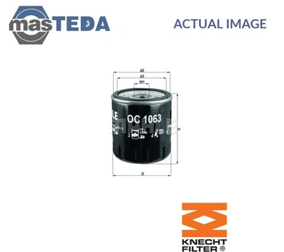 OC 1063 ENGINE OIL FILTER KNECHT FOR LAND ROVER (CHERY) RANGE ROVER EVOQUE 2L - Image 1 of 4