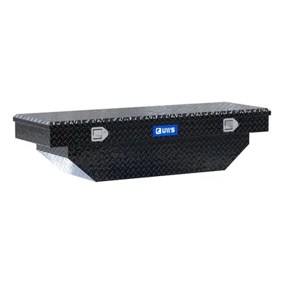 UWS 60" Angled Crossover Truck Tool Box (Heavy Packaging) Gloss Black Aluminum - Imagem 1 de 4