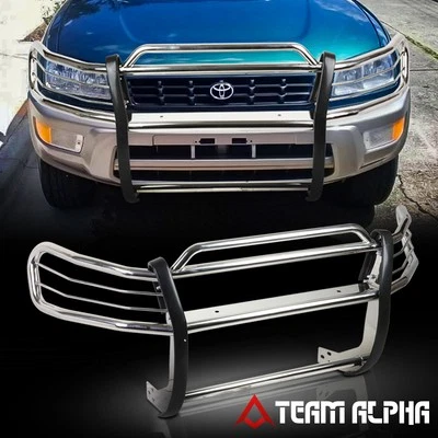 Fits 1996-2000 Toyota Rav4 Chrome Stainless Steel 1.5" Bumper Grille/Brush Guard - Image 1 of 4
