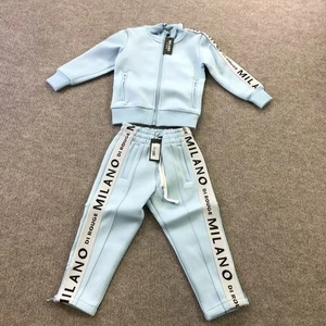 Milano Di Rouge Kids Tyler Sweatsuit Boys 3T Powder Blue Tracksuit New Tags - Picture 1 of 13
