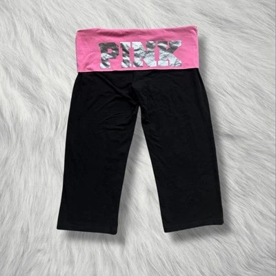 ✮ y2k victoria's secret розовый складной капри брюки ✮ - Изображение 1 из 4