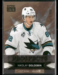 2015-16 Fleer Showcase Nikolay Goldobin SkyBox Premium Prospects /499 #S15 - Picture 1 of 2