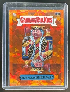 2024 Topps Chrome Garbage Pail Kids 7 Shuffled SHERM Orange Refractor /25 #266b - Bild 1 von 2