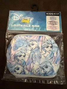 Children Disney Movie Frozen 1pk Face Masks Cloth 3 Pair Included Ages 7-Up Kids - Picture 1 of 2