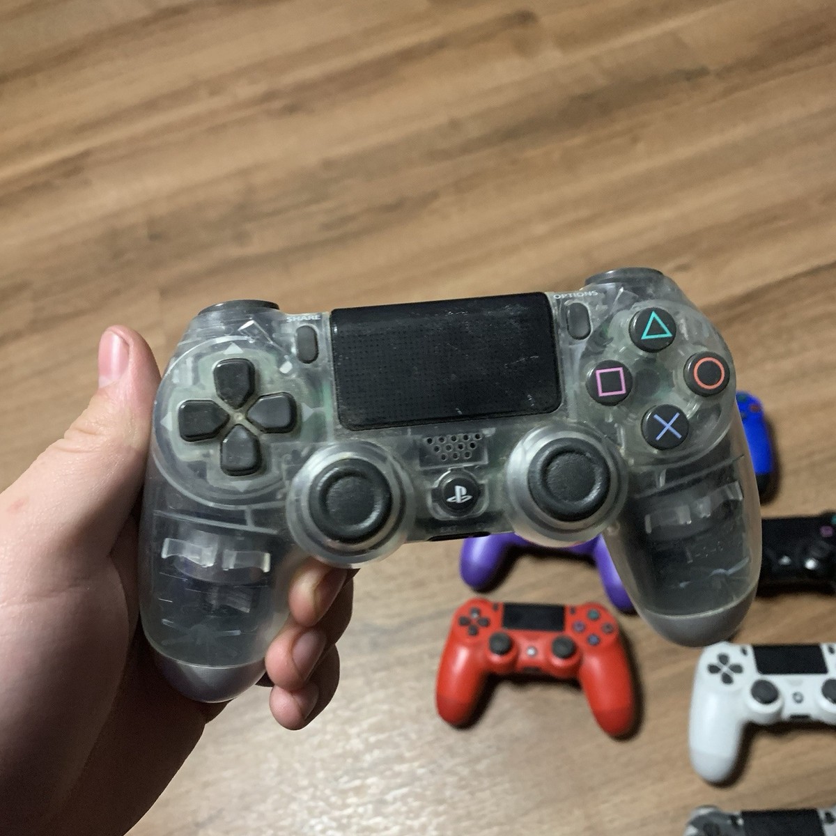Control Ps4 Original Renewed Crystal Blue DualShock Controller