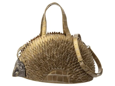 Magic Bags Tasche Umhängetasche "Igel" goldfarbend Festival  - Bild 1 von 4