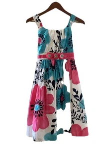 Rare Editions Girls Dress Floral Beautiful Size 16 Cotton Lined Comfy - Picture 1 of 11