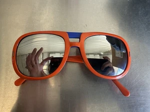 Vintage Sonnenbrille 70er Jahre Frankreich Broncos orange blau - Bild 1 von 19
