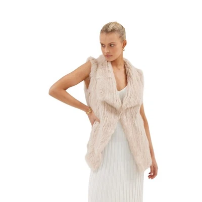 Chaqueta Chaleco Bubish Luxe San Fran Talla S/M Avena Marfil Usada en Excelente Condición Lujosa Foto 1 de 4