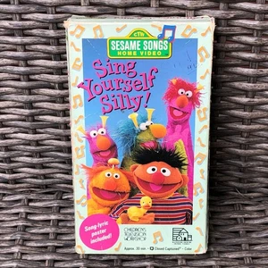 Sesame Street “Sing Yourself Silly” VHS 1990 Home Video Movie Cartoon Puppets - Picture 1 of 7