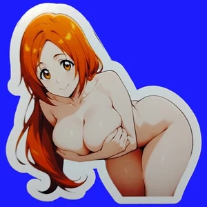 Anime Waifu Orihime Bleach Vinyl Ecchi Sticker Decal 6 inch Multiple Sizes - Picture 1 of 4