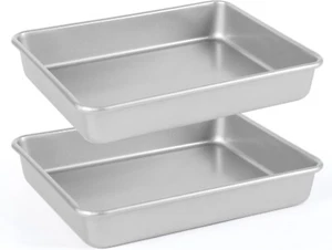 Rectangle Cake Pan, 2-Pieces 11 Inch Baking Pan Nonstick, Lasagna Pan Deep - Picture 1 of 9