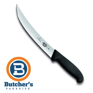 Butcher's 8" Victorinox Black Steak Knife - Picture 1 of 3