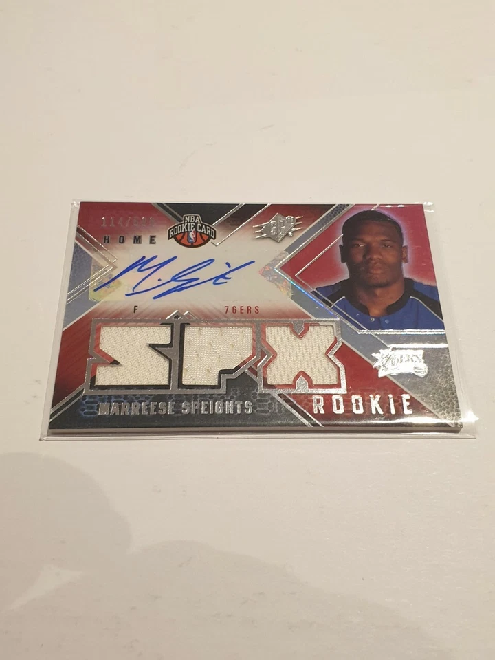 2008-09 SPx Rookie Marreese Speights Home Triple Jersey Auto #ed/599 - 76ers - Image 1 of 1