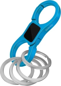 Key Chain Quick Release Spring with 4 Key Rings Heavy Duty Car Keychain Organize - Picture 1 of 5